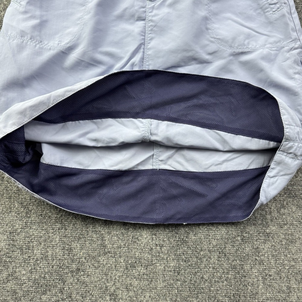 L.L.Bean Womens 6 Blue Nylon Hiking Travel Utility Skirt Outdoor Trail Pockets - Picture 12 of 13